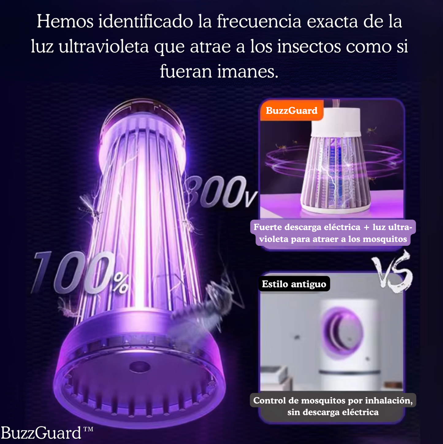 BUZZGUARD™  | LÁMPARA ANTIMOSQUITOS