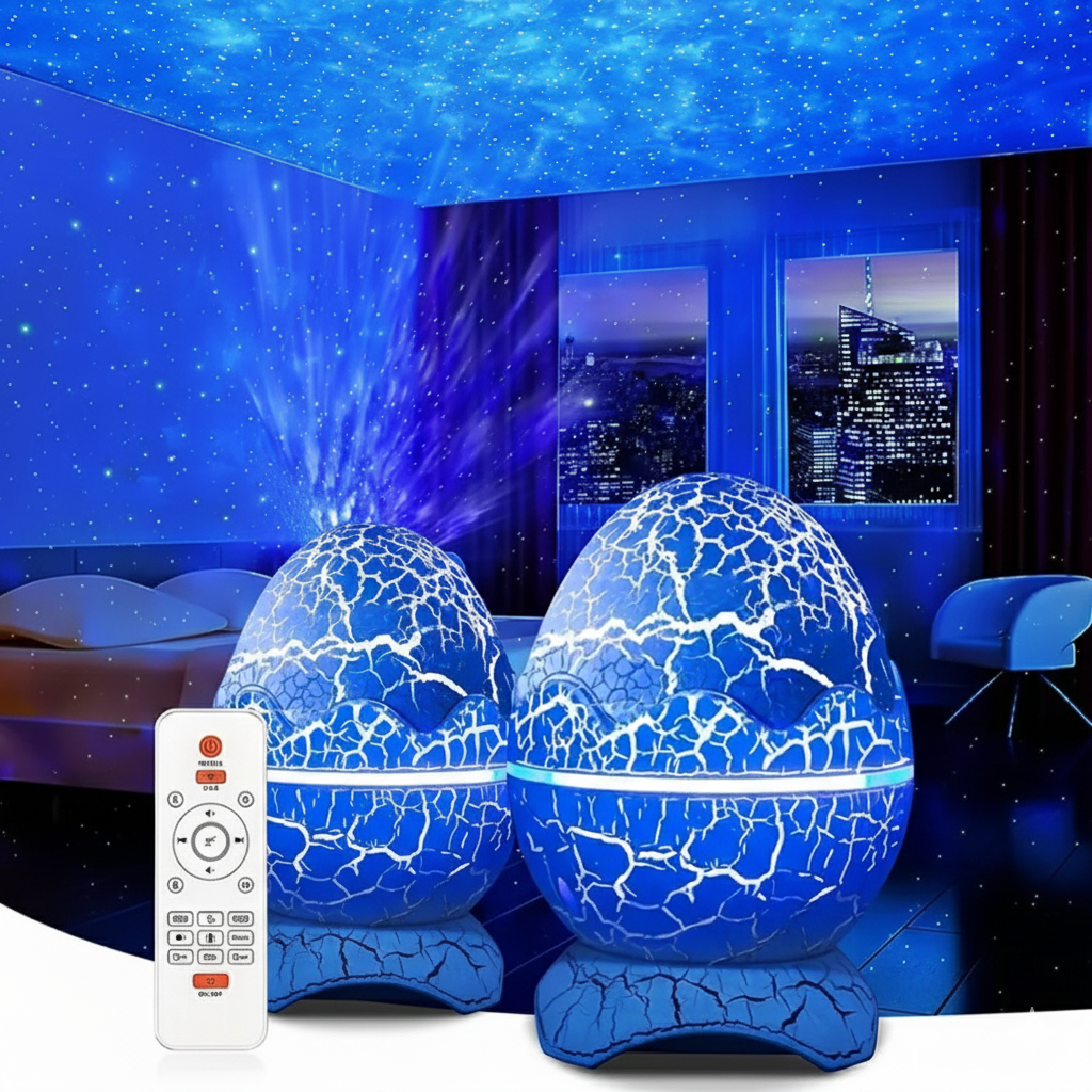 LumiEgg™ – Proyector LED 360° con Música Relajante