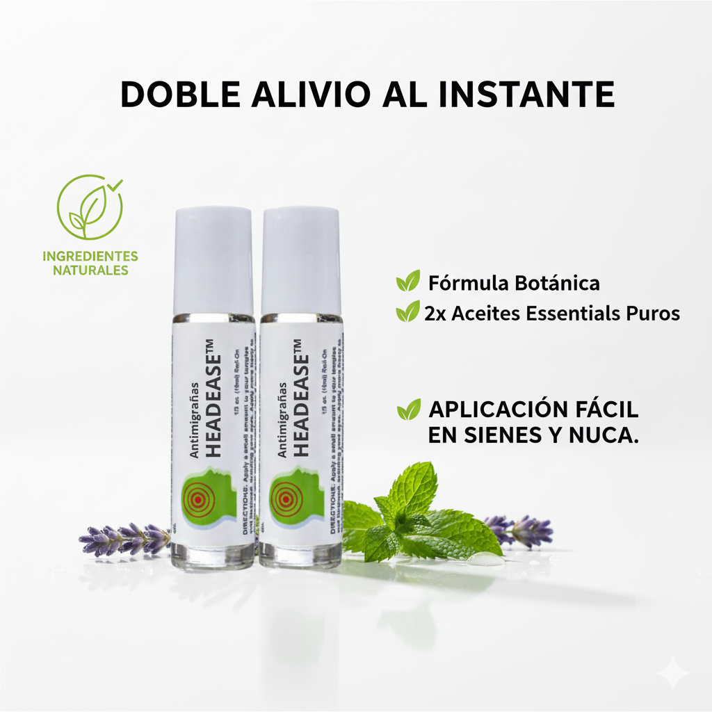 HeadEase™ – Roll-On Natural Antimigrañas
