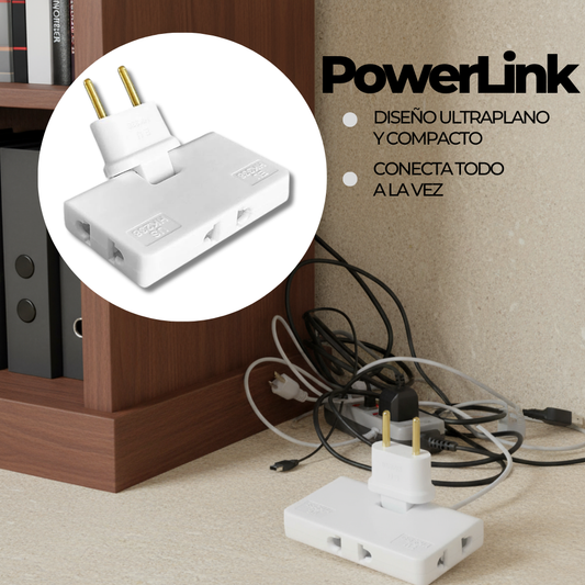 PowerLink™ – Enchufe Múltiple Plano & Compacto