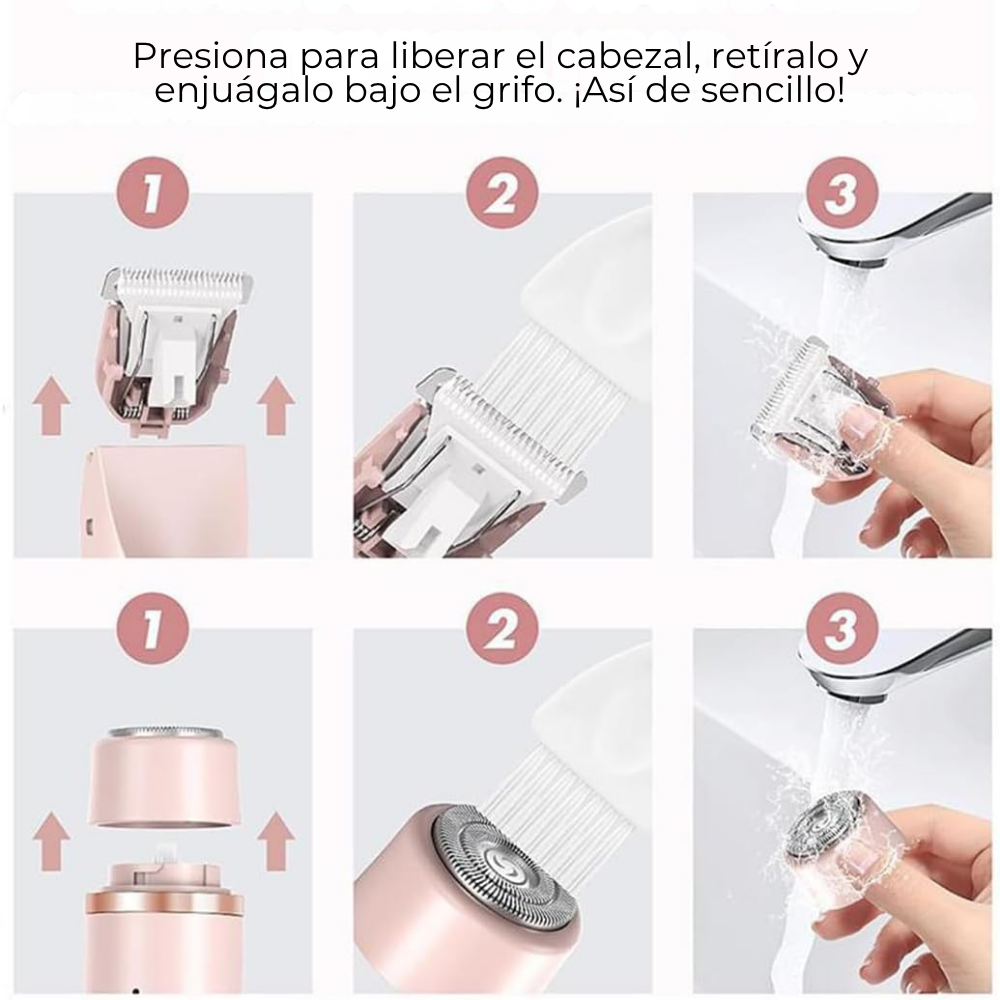 SilkyDuo l Rasuradora 2 en 1 para cuerpo y rostro